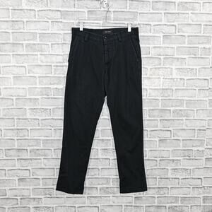 Wings + Horns Men's black twill Chino Pants button fly size 30